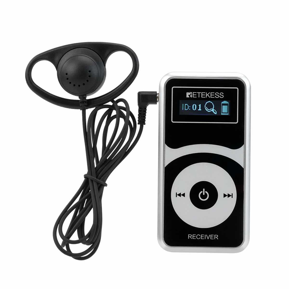 T131P Empfänger für Touristenführungs-System – mit langer Akkulaufzeit, ideal für Reisen, Schulungen und Konferenzen.