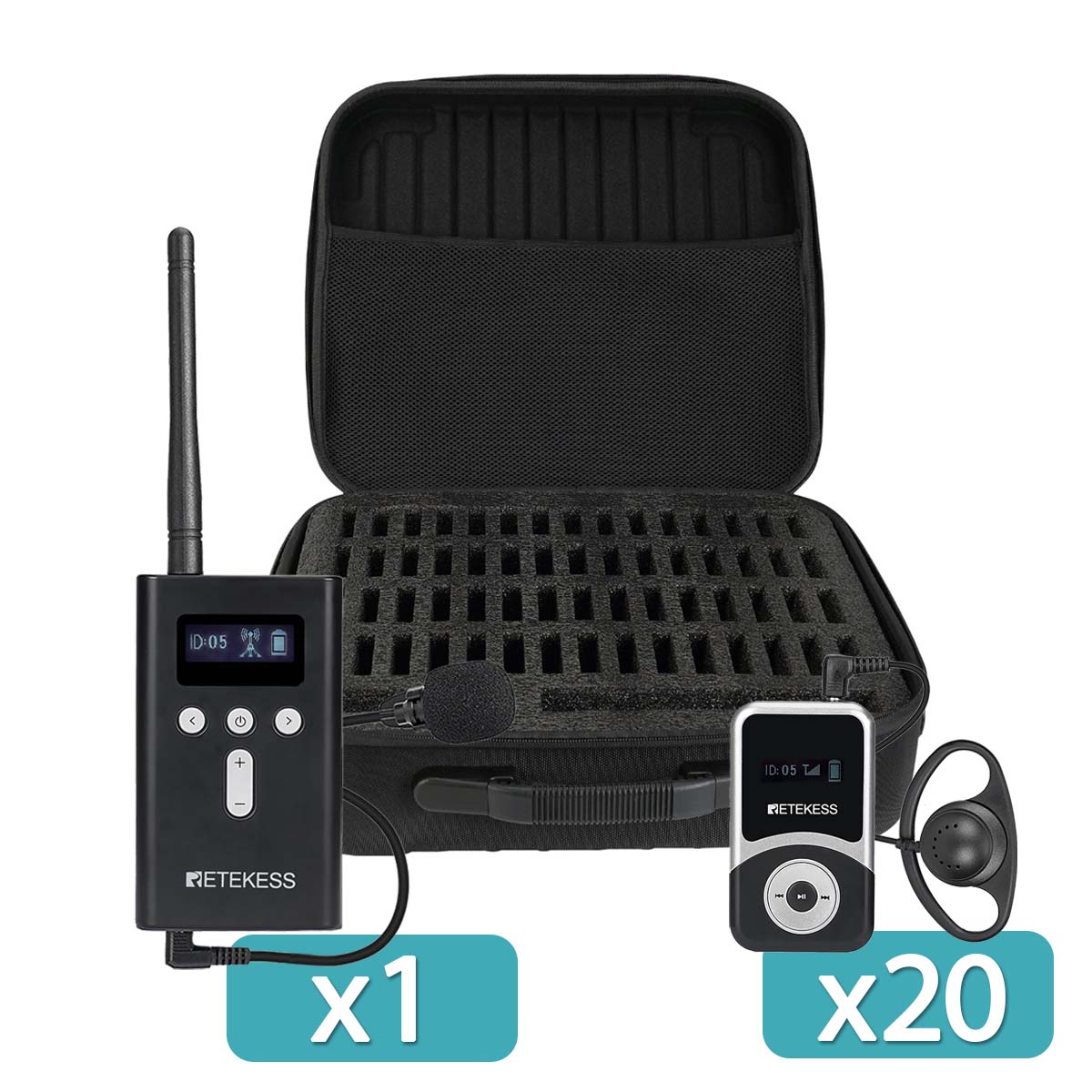 T130S T131S Audioguide für den Museumsbesuch mit Tragetasche