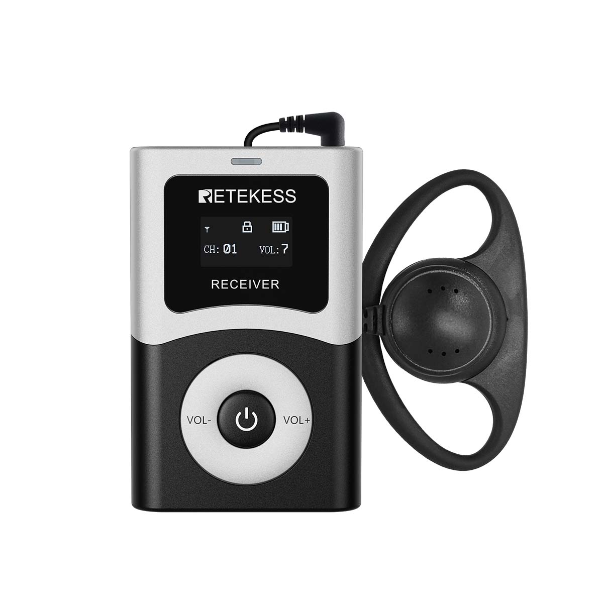 Der drahtlose Empfänger des Tourguidesystems T131U eignet sich für Tourguides, Fabriken, Kirchen und ähnliche Orte und verfügt über eine Rauschunterdrückungsfunktion