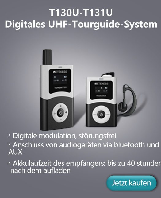 T130U Digitales UHF-Tourguide-System