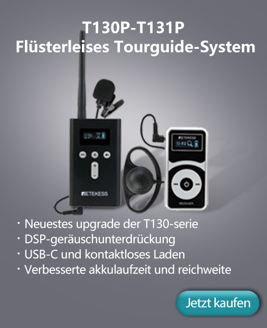 T130P Flüsterleises Tourguide-System