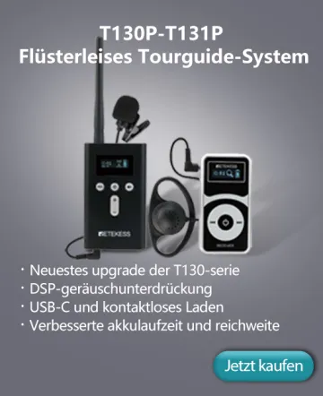 T130P Flüsterleises Tourguide-System