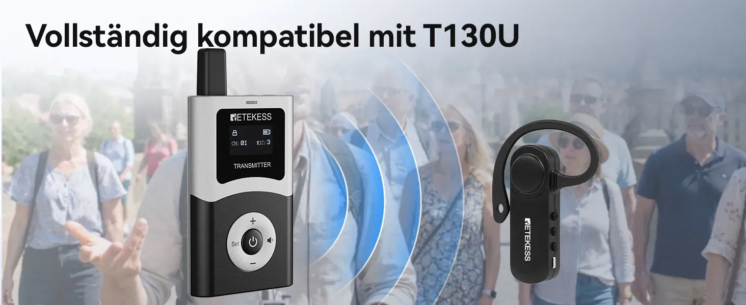 Kompatibel mit T130U-Sender