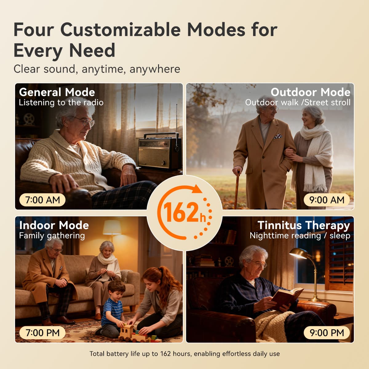 TE202 BTE Noise-canceling Hearing Aid features Tinnitus Masking for Mild to Moderate Hearing Loss