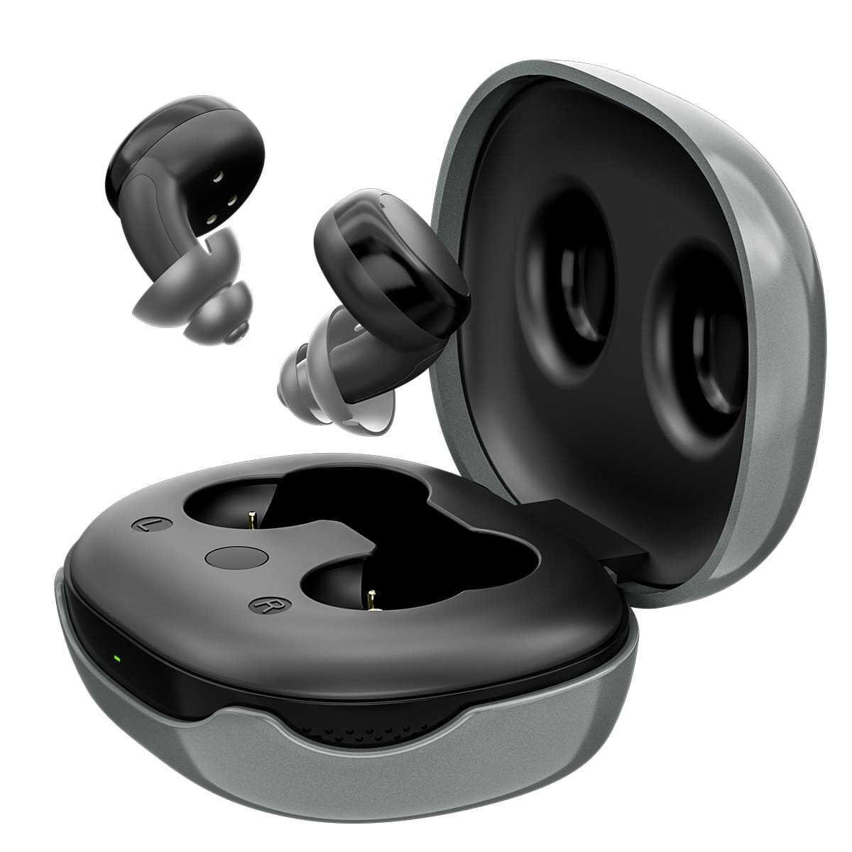 TE103 CIC Smart Hearing Aid for Mild to Moderate Hearing Loss with Pickup, Drying & Charging Case | Christmas Gift for Seniors