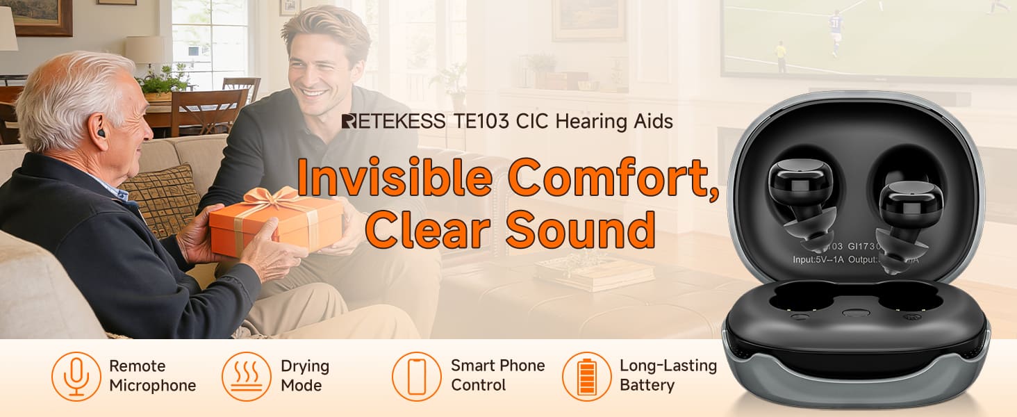 TE103 CIC Smart Hearing Aid – Making Watching TV and Hearing Easier