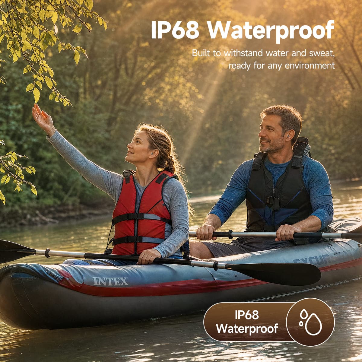 Retekess TE105 IP68 Waterproof RIC Hearing Aid with Bluetooth and App Support for Moderate to Severe Hearing Loss