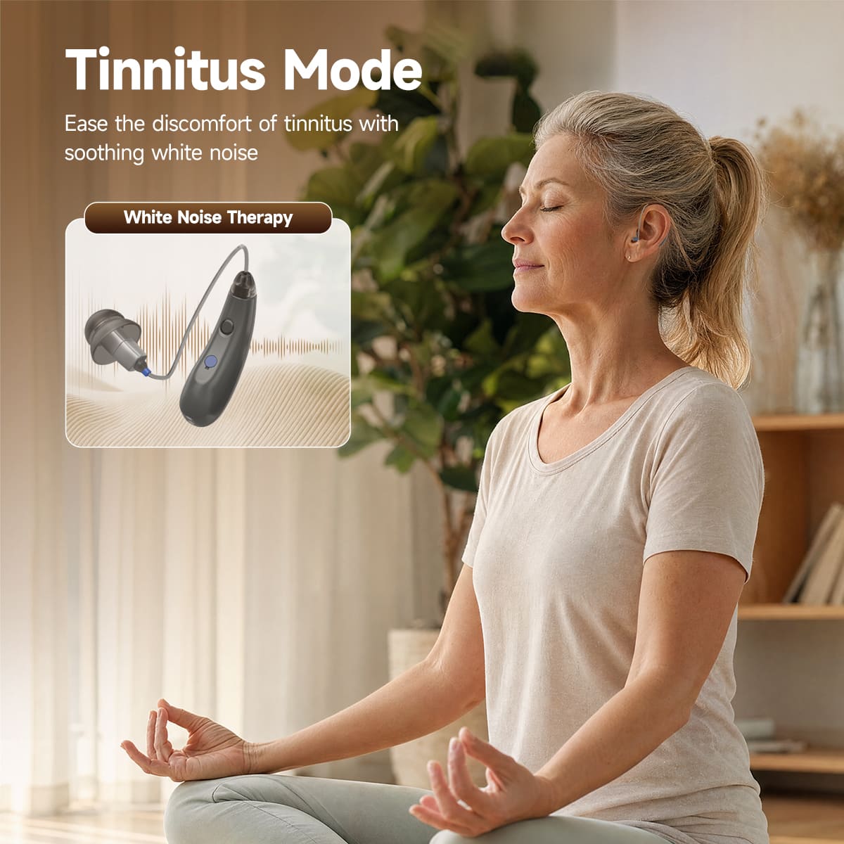 Retekess TE105 IP68 Waterproof RIC Hearing Aid with Bluetooth and App Support for Moderate to Severe Hearing Loss