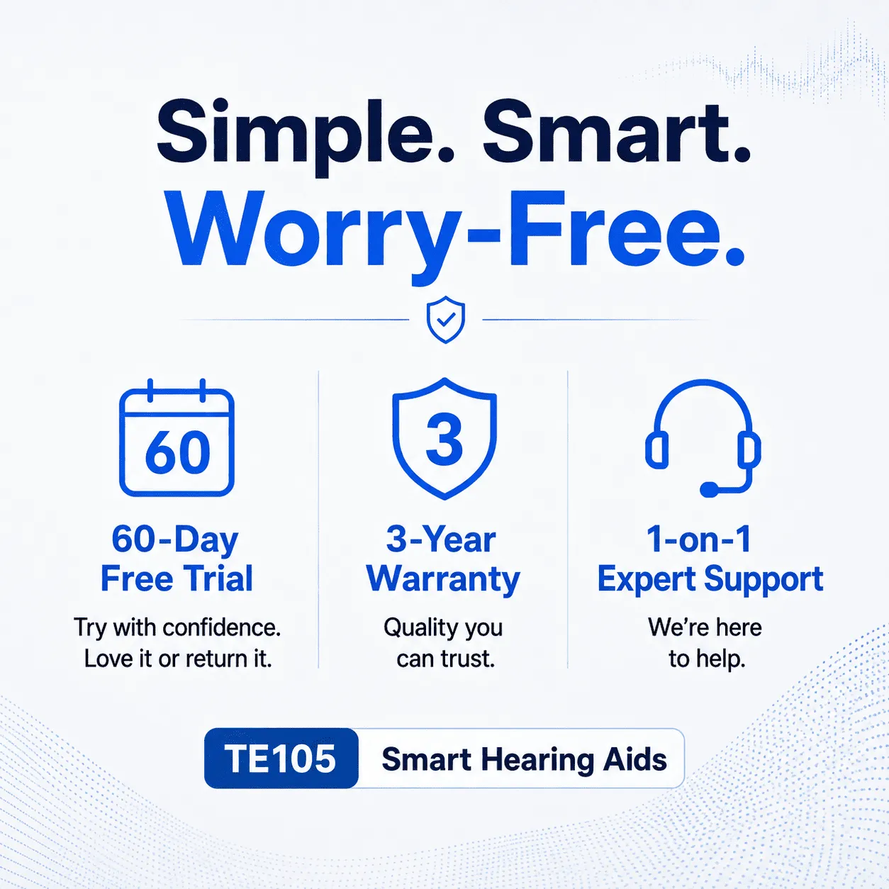 TE105 Smart RIC Hearing Aid with Bluetooth, Speech Tracking & IP68 Waterproof Protection