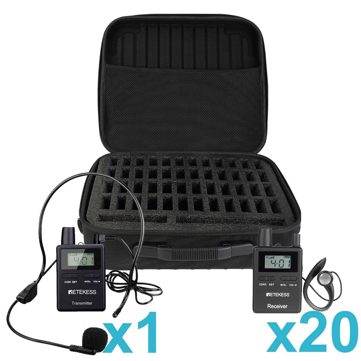 TT109 Long Range Tour Guide System With Carry Bag For Haji