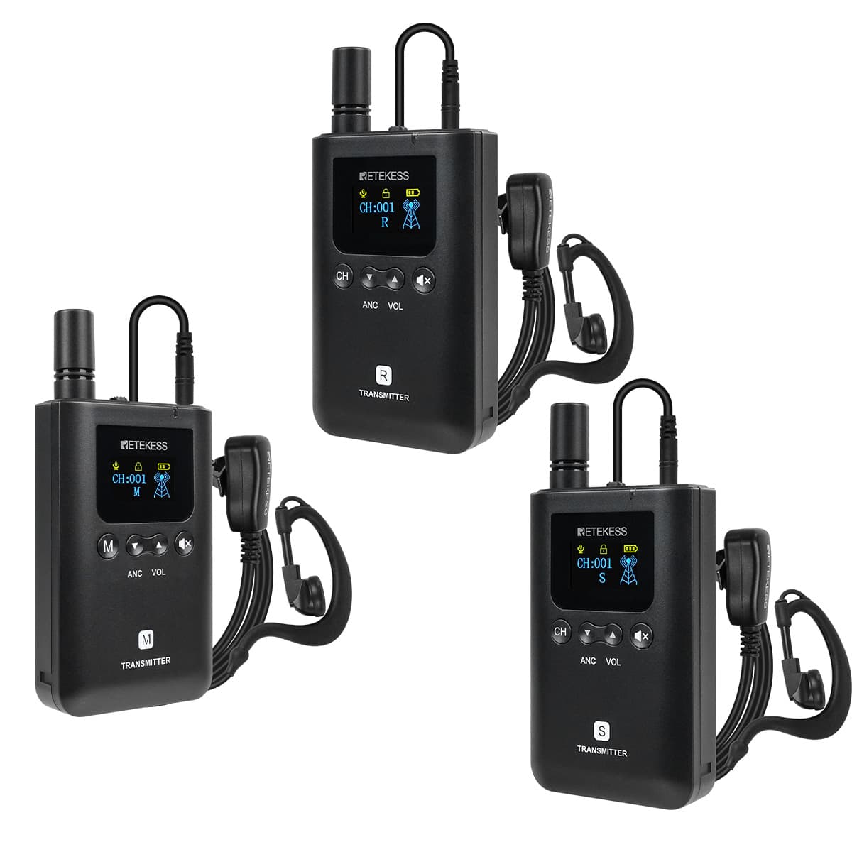 TT129 Wireless Full-Duplex Communication System Supports Simultaneous Speaking for Three People for Conferences