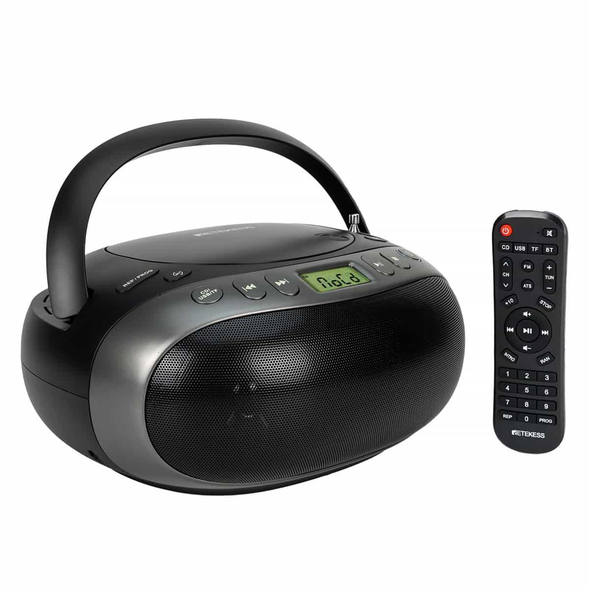 Retekess TR634 Stereo CD Player Portable Radio Cassette Player Bluetooth USB Playback with Remote Control