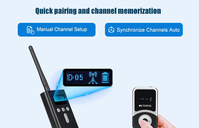 Easy pairing of Retekess devices