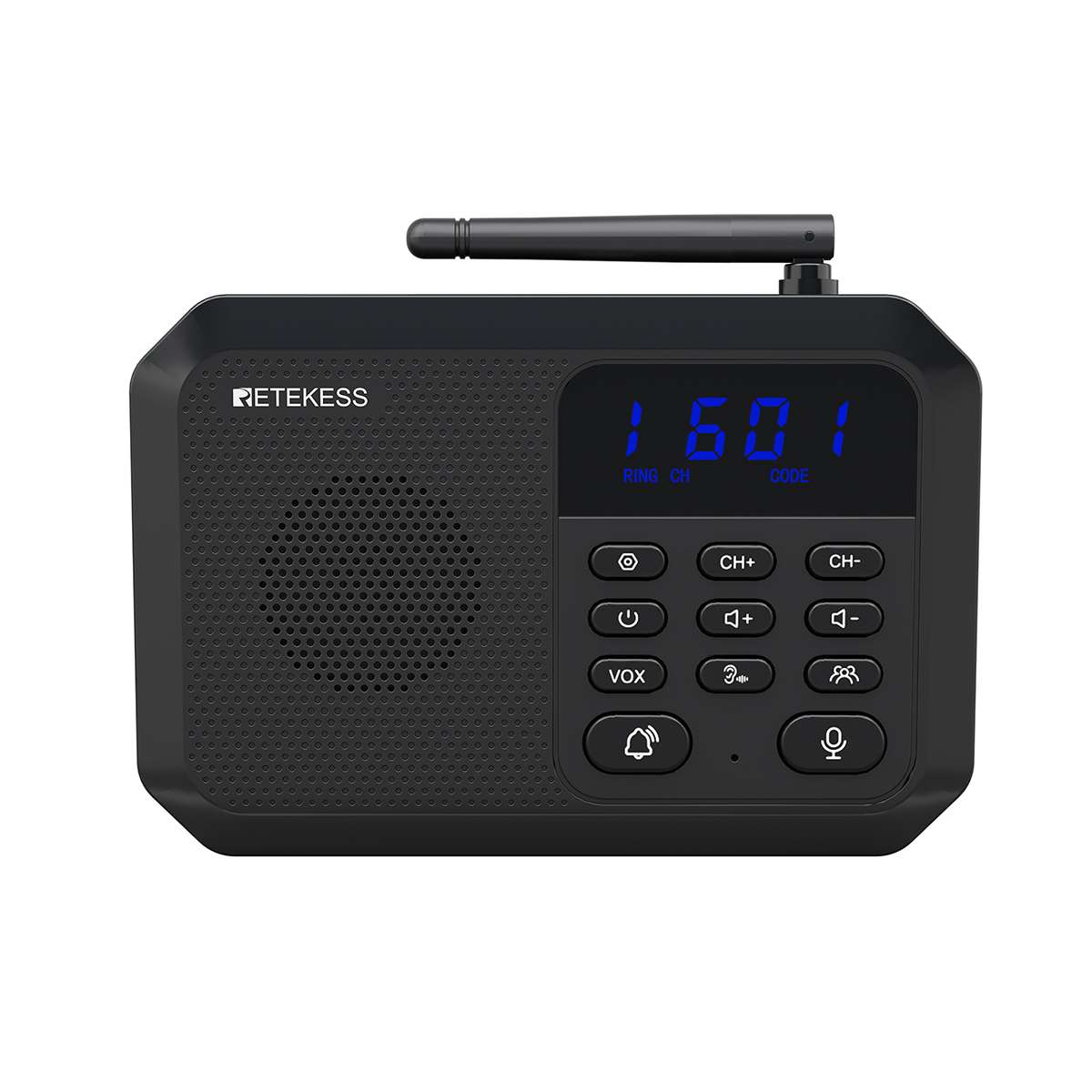 Retekess TH201 Long Range 5280ft Two-Way Intercoms Wireless for Business, Office, Hotel, House