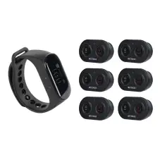 Retekess Waiter Calling System TD112 Watch Receiver with TD036 Call Button Stable Signal for Restaurants, Hotels, Cafes