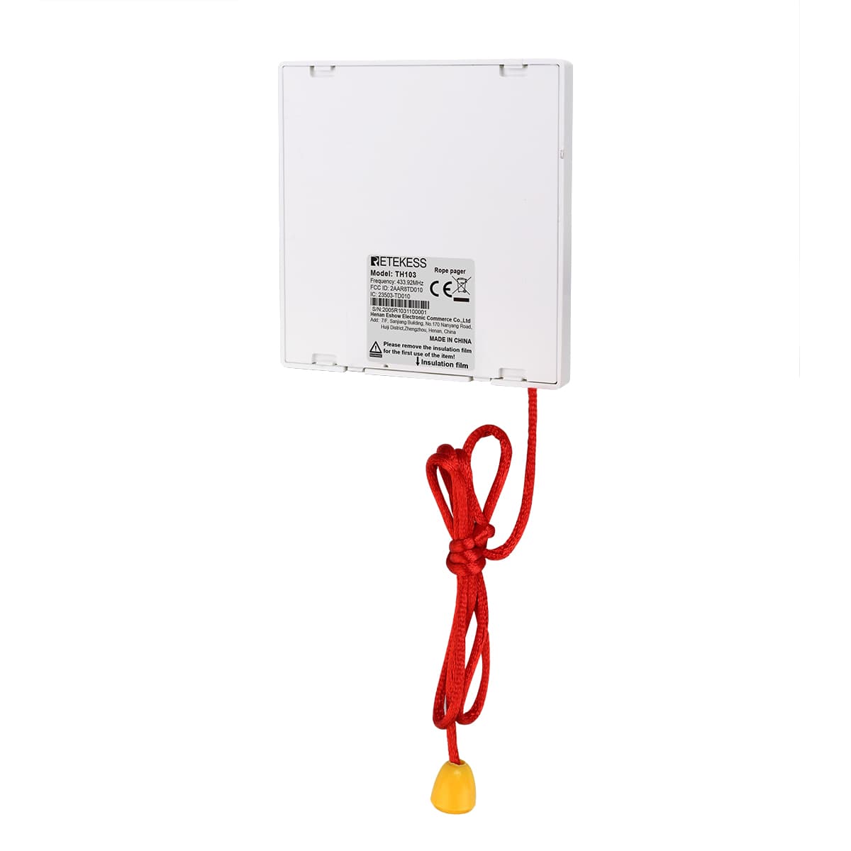Retekess TH103 Emergency Alert Button for Elderly in Hospital, Clinics, and Assisted Living