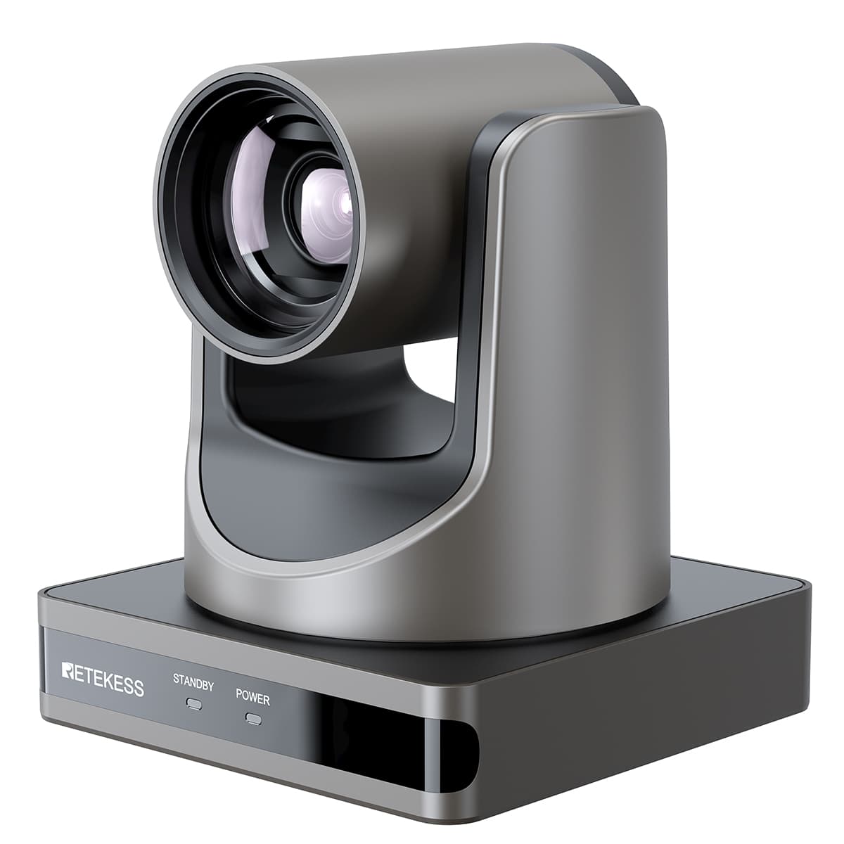 Retekess TC202 Conference Room Camera 12x optical zoom and 16x digital zoom,Large wide-angle HD resolution (1080P/60FPS),AI Tracking,Works with Zoom Skype Teams for Church Conferencing