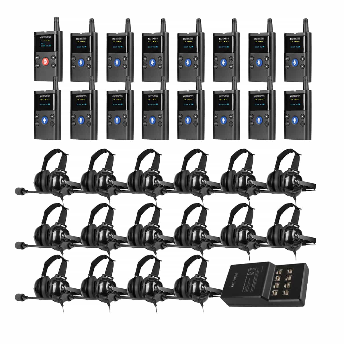 TT126 TT034 Two-Way Tour Guide System Factory Professional Noise Reduction Headphones​ Tour Headsets Solutions 