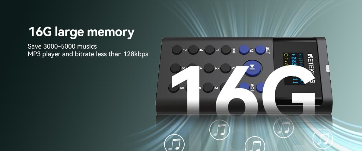 Retekess TT128 large memory audio tour device