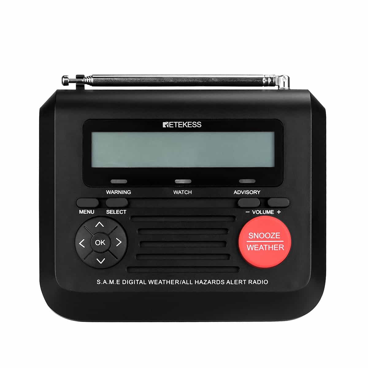 Retekess TR625 NOAA Emergency Weather Alert Home Radio with S.A.M.E. Localized Programming Technology