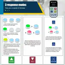 Retekess Quiz Buzzer System TM102 for School Competitions, Classroom Educational, Parties, Family Games