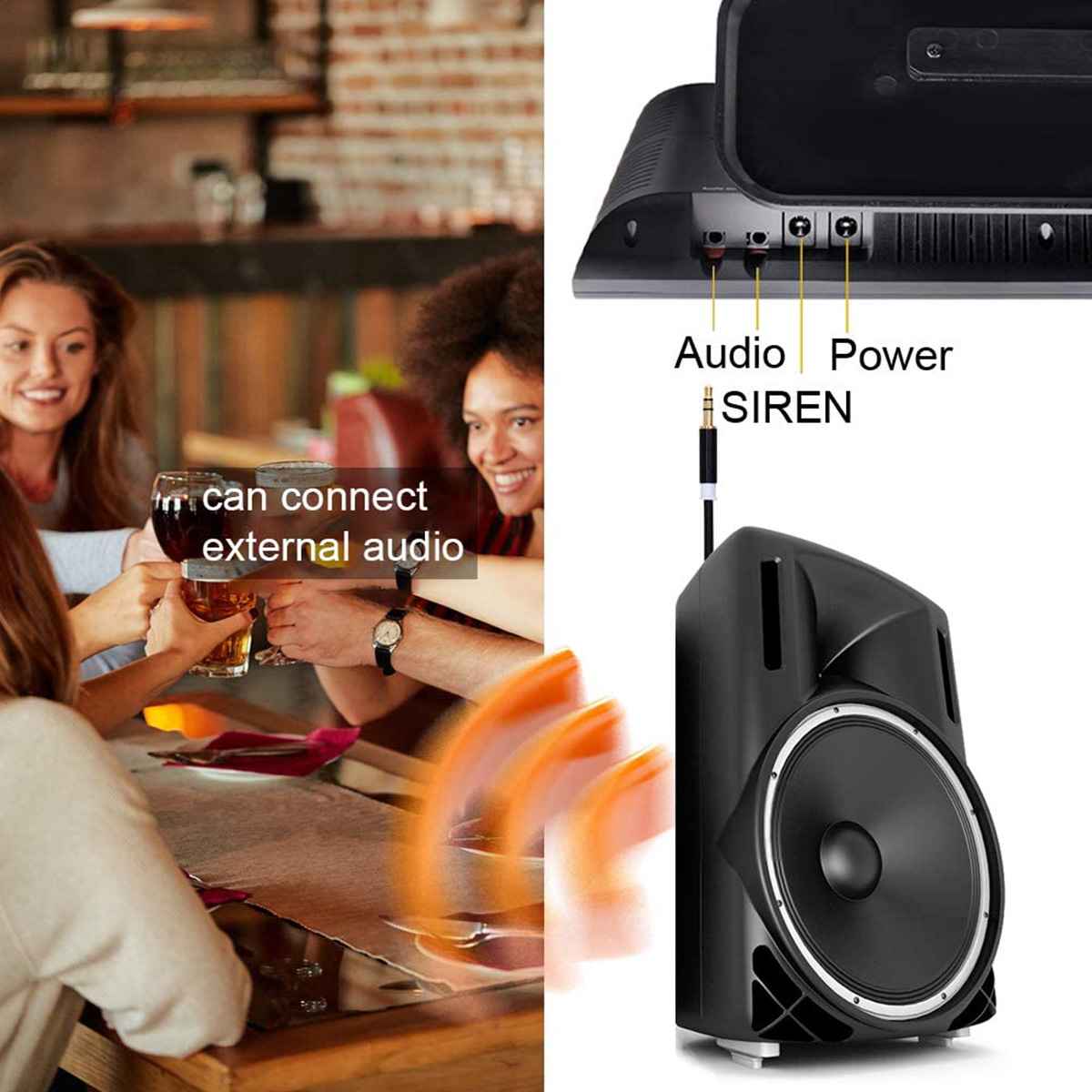 Retekess Restaurant Table Call System TD105 Display Receiver T117 Call Button for F&B, Hotels