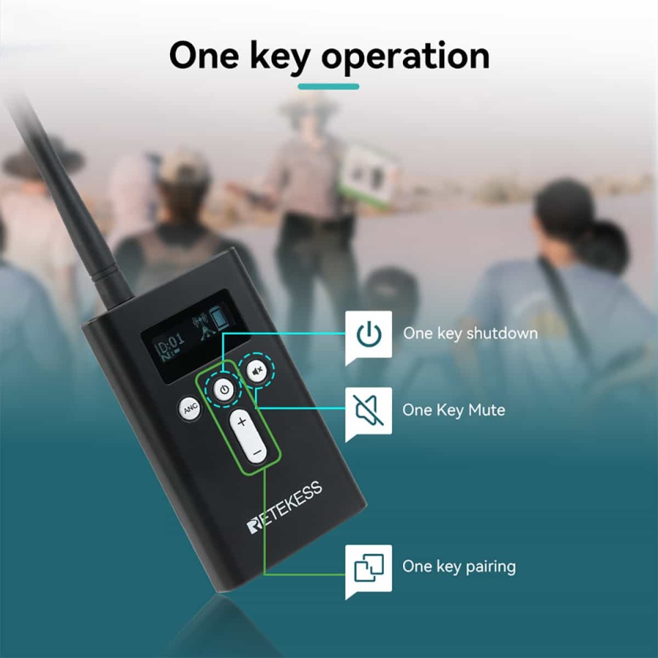T130P T131P Whisper Tour Guide System Whisper Device For Guided Tour Group Communication