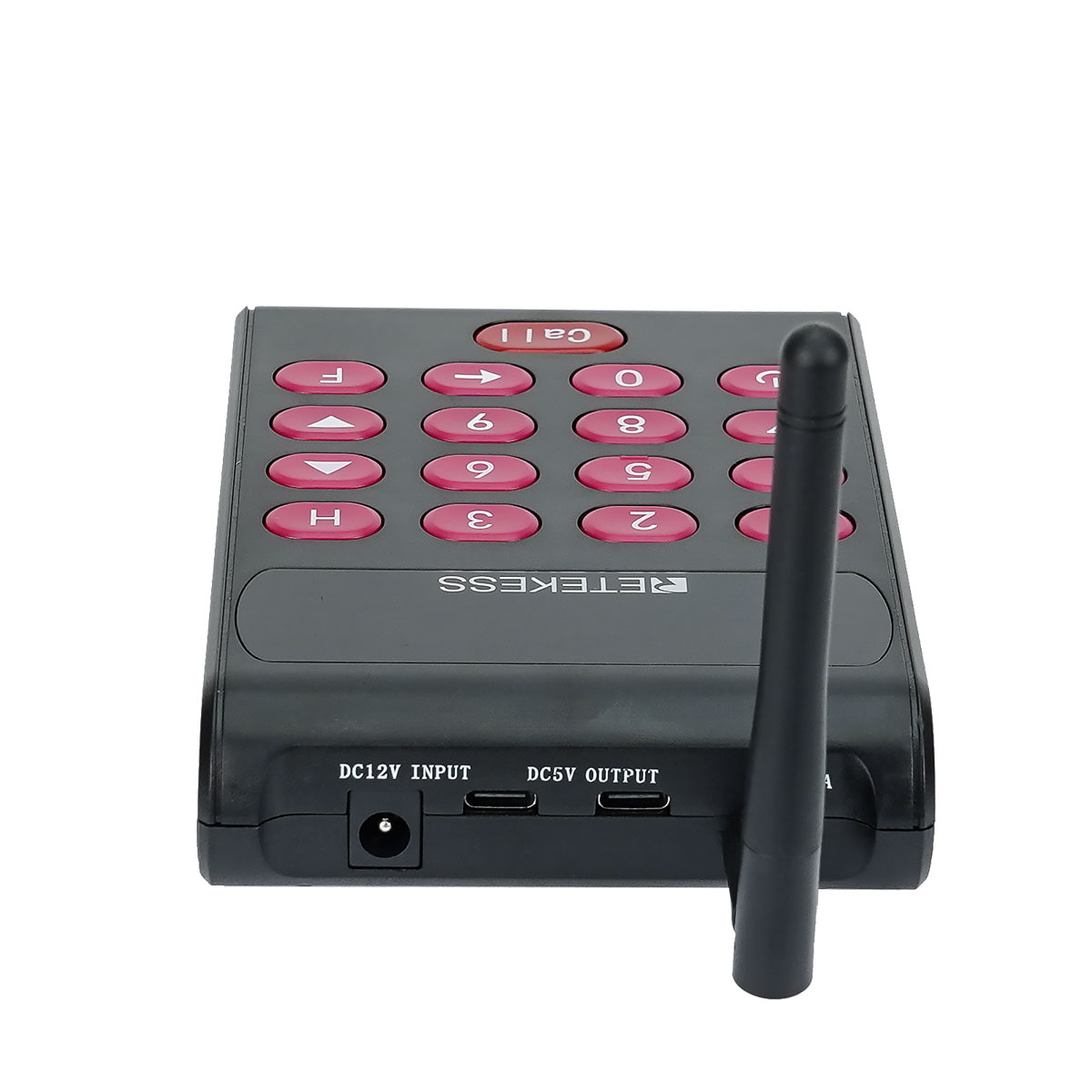 Retekess TD161R Transmitter Keypad with Build-in Battery for Restaurant Paging System