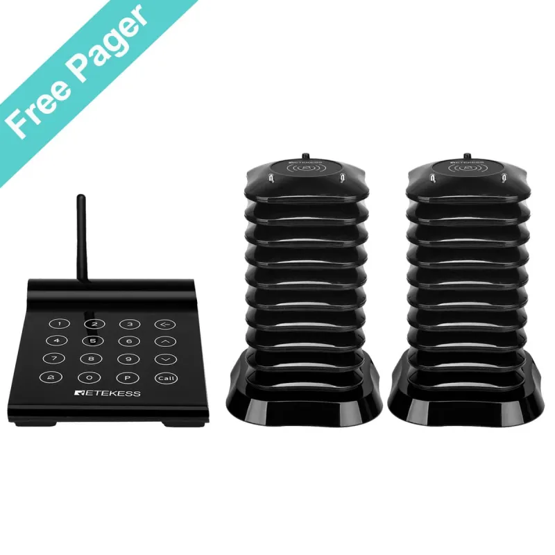 Retekess TD164 Wireless Long Range Paging System for Restaurants, Clubs, Bars, Hotels, Resorts, Catering