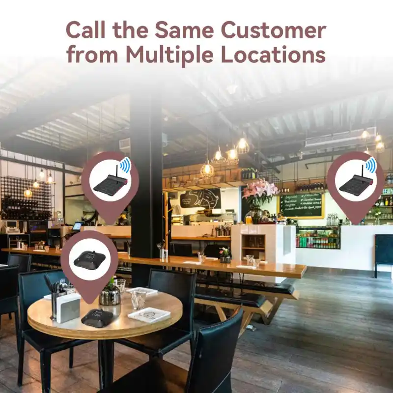Retekess TD164 Wireless Restaurant Pager With Dual Keyboard for Calls from Different Places