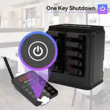 Retekess TD177 Dual Keyboard Paging System for Multi-Zone Calling in Restaurants, Bars, Clubs, Cafes