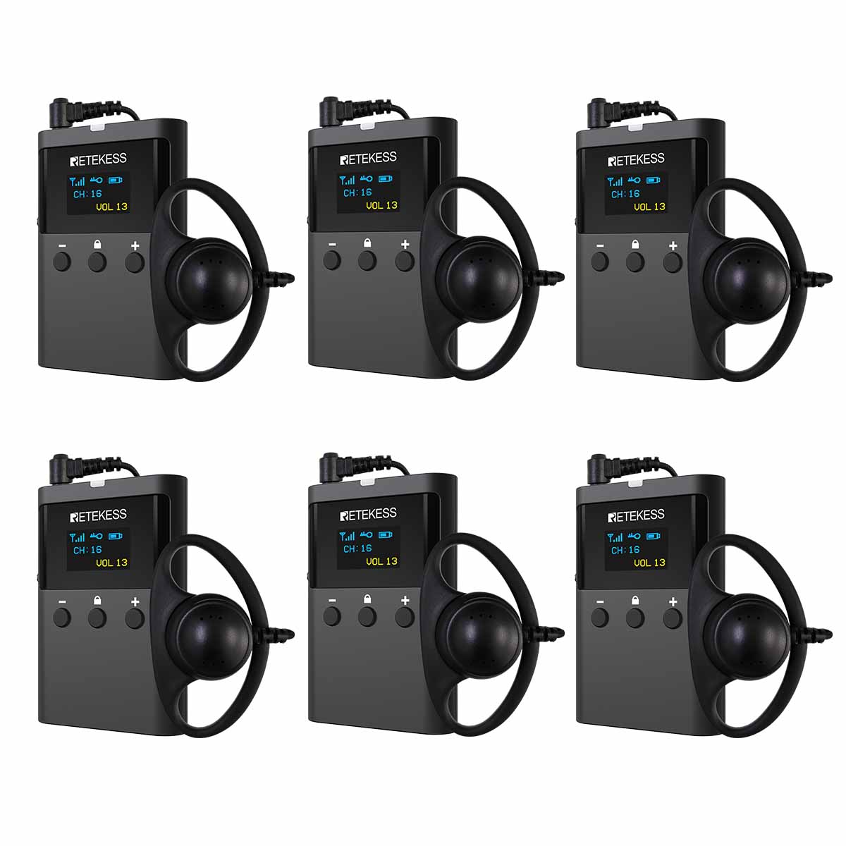 TT127 AudioGuide Integrated Tourguide Receiver for Self-guided Tour and Tour Guiding