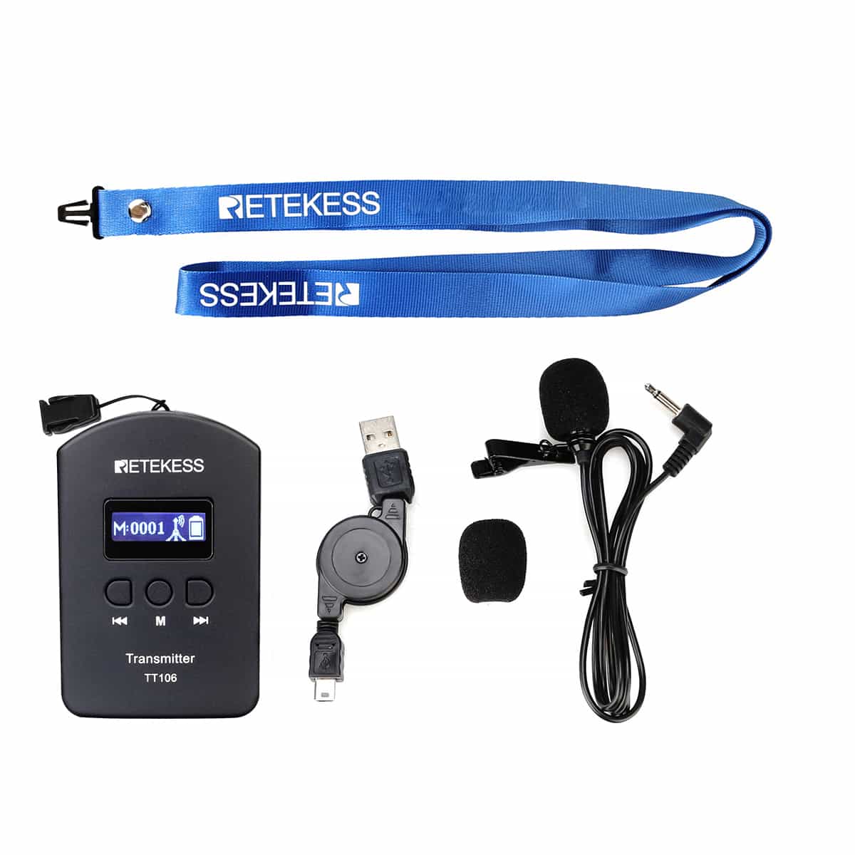  Retekess TT106 Transmitter Tour Guide System