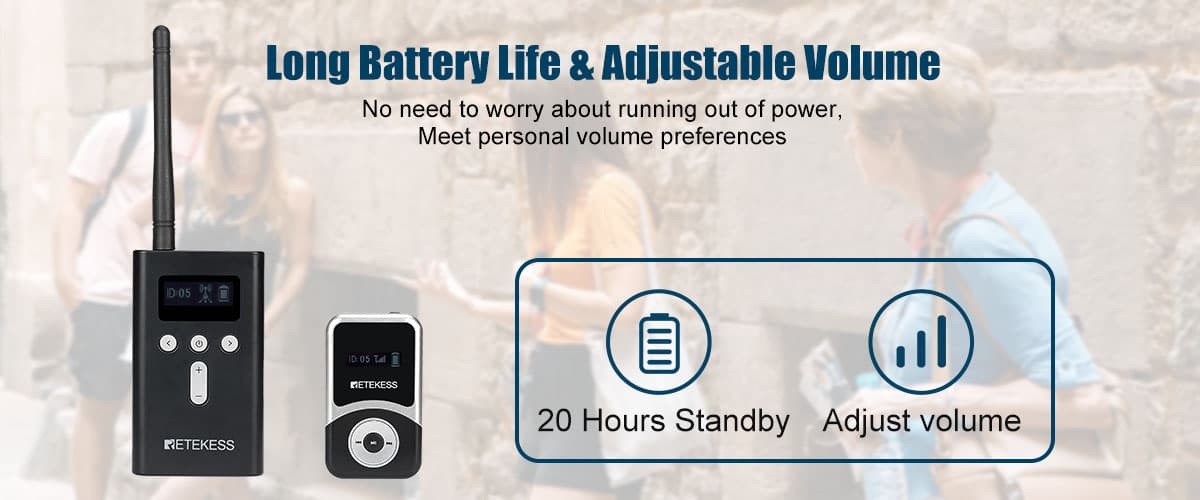 T130S one-way tour guide system long battery life