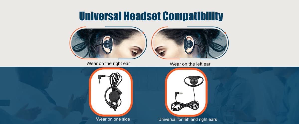 T130S one-way tour guide system universal headset compatibility