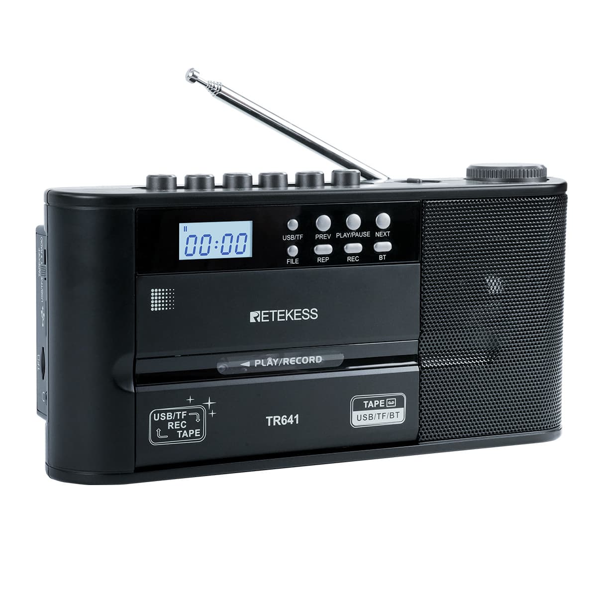 Retekess TR641 Portable Cassette Bluetooth Multi-Function Radio