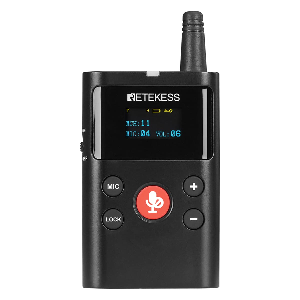 Retekess TT126 Wireless Main Transmitter for Two Way Tour Guide System
