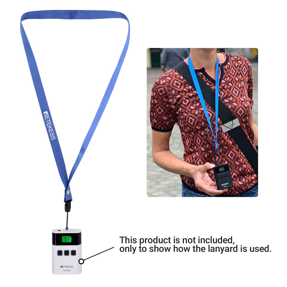 Retekess Lanyard Tour Guide System Accessories