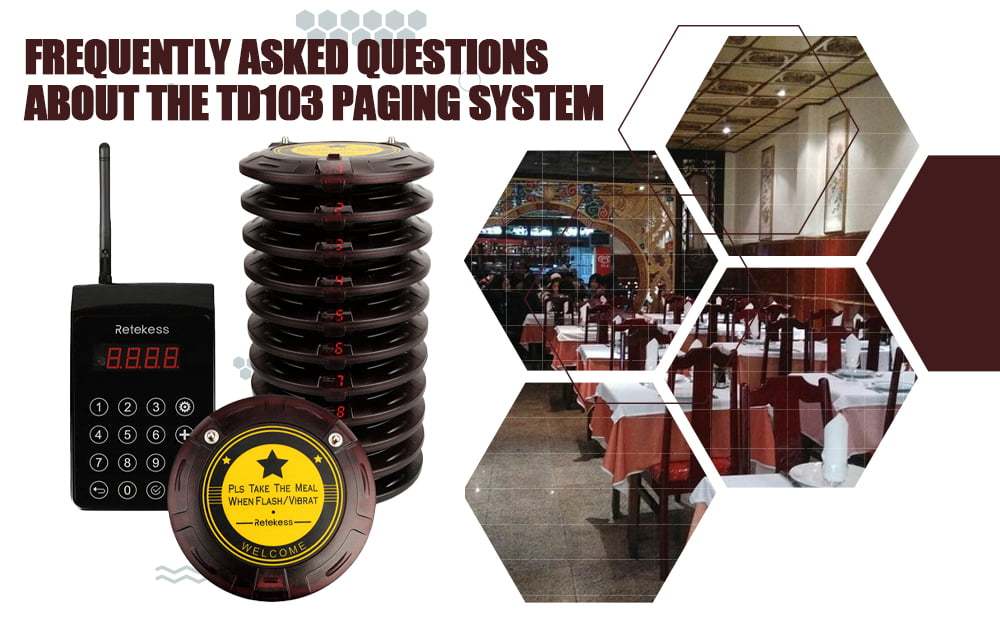 Frequently Asked Questions About the TD103 Customer Pager System