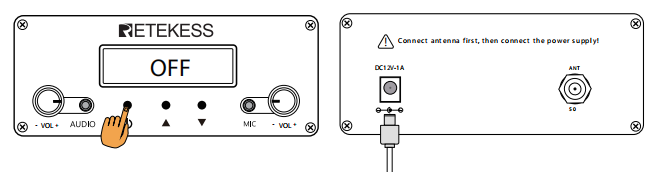 FM transmitter for drive in service FM transmitter for drive in service