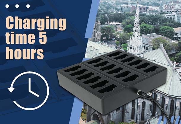 Portable charging base for TT116