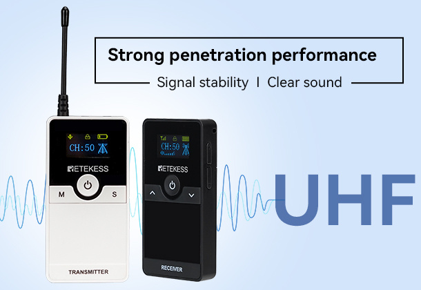 TT116 UHF transmission for stable audio