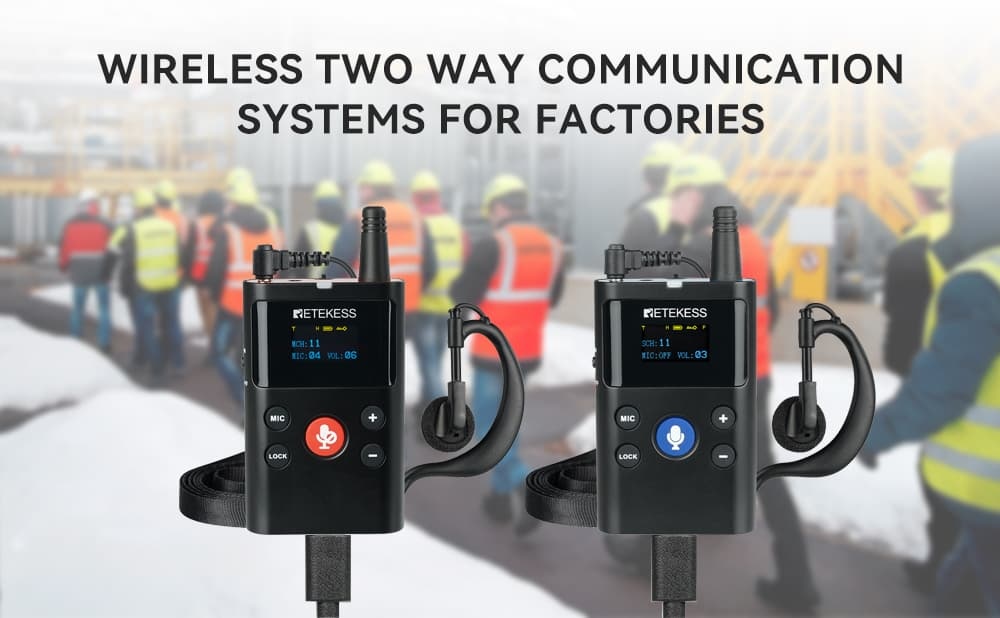 Wireless Two Way Communication Systems for Factories, Training, Tourism, School Teaching, Equestrian Events, Conferences, Interpretation Translation