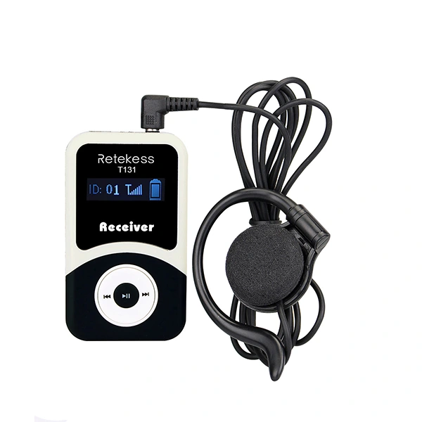 Retekess T130 Wireless Tour Guide headsetsysteem, Whisper Tour Guide