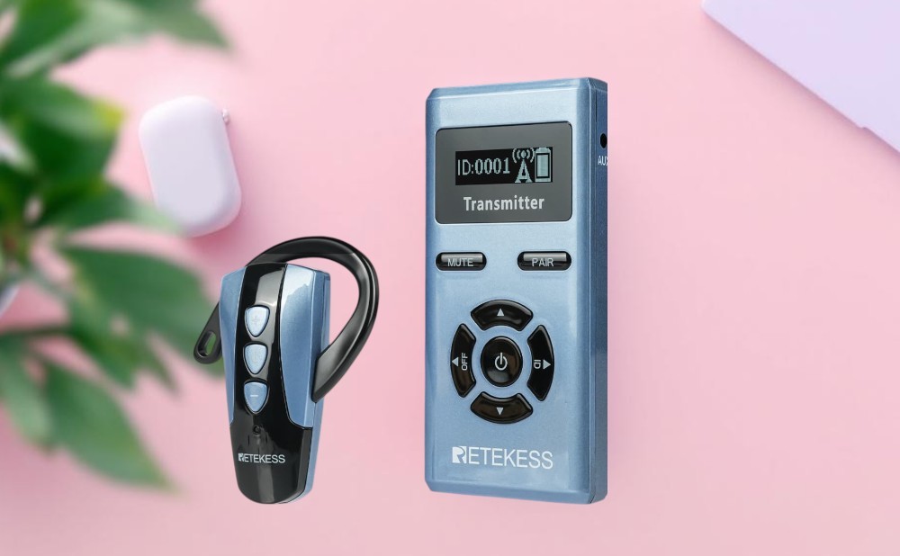 TT106S Earhook Receiver Wireless Tour Guide System is Easy to Use