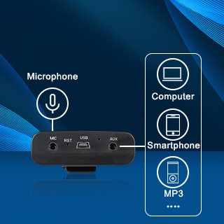 AUX input and MIC input