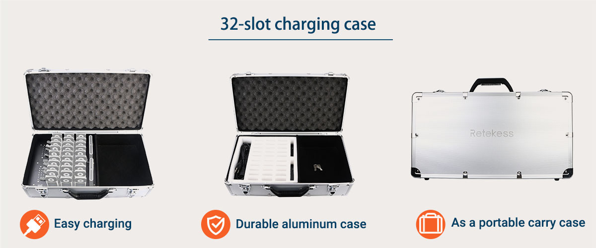 Retekess 32-slot charging case