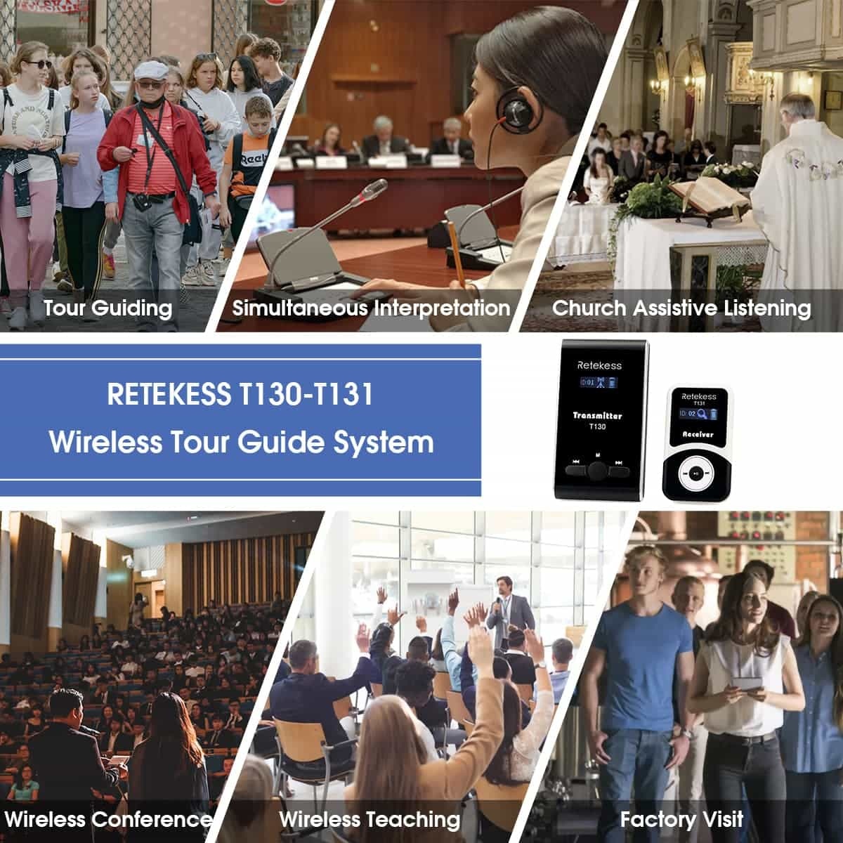 T130 wireless tour guide audio system application scenarios