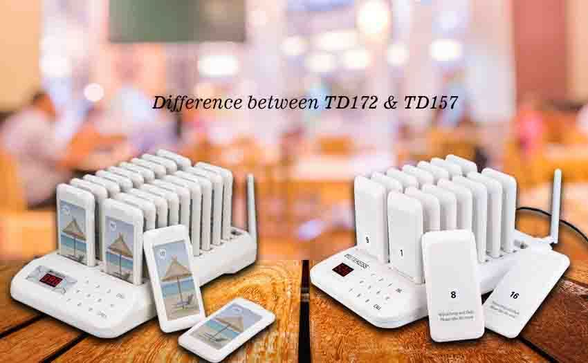 What is the Difference between TD172 and TD157 Restaurant Paging System