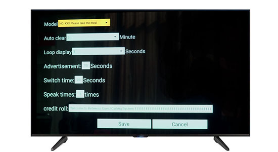 Screen calling system Retekess queue calling system TD015